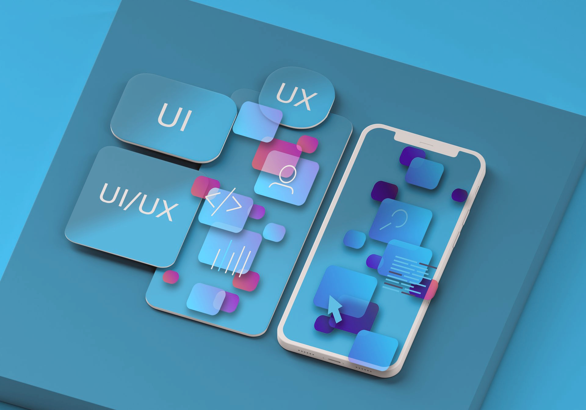 illustrative image of mobile phone showcasing how UI/UX for enhancement of mobile application.